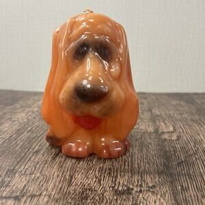 Vintage Basset Hound Dog Pup 6” Novelty Candle